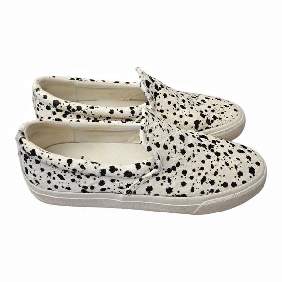 MADEWELL Sidewalk Slip-On Sneakers Splatter Painted Calf Hair Unisex Casual - Picture 4 of 13